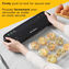 FoodSaver VS1210 Space Saving Vacuum Sealer with 1 Roll and 4 Bags, Black Image 4 of 6