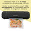 FoodSaver VS1210 Space Saving Vacuum Sealer with 1 Roll and 4 Bags, Black Image 2 of 6