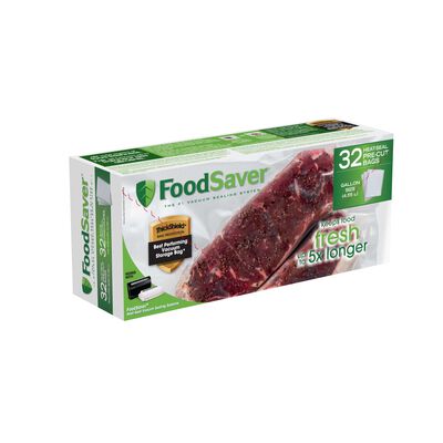 FoodSaver® Gallon Size Heat-Seal Vacuum Sealer Bags, 32 Count FoodSaver® Gallon Size Heat-Seal Vacuum Sealer Bags, 32 Count