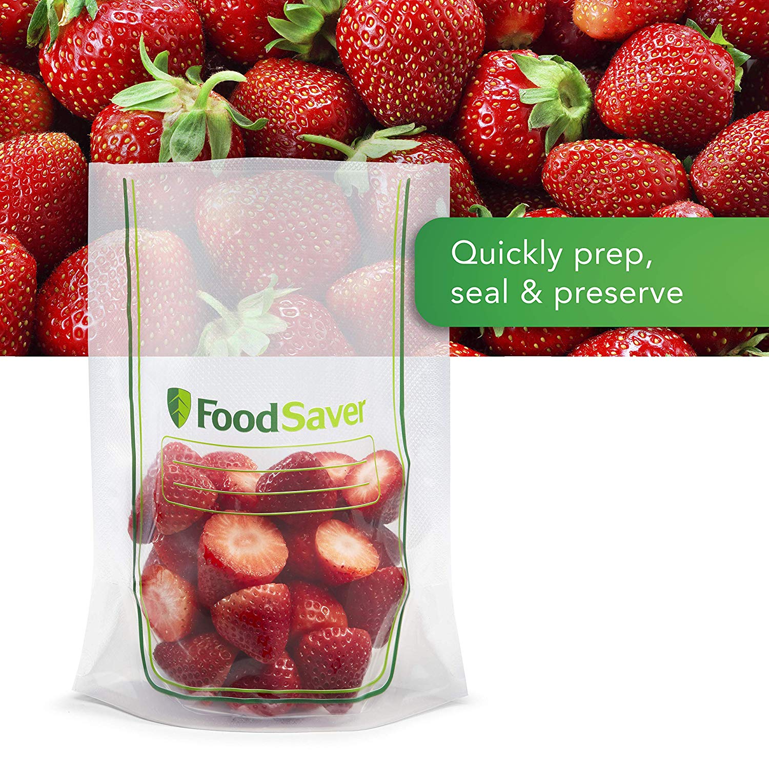 FoodSaver Easy Fill Quart Sealer Bags for Vacuum Sealer (Set of 16