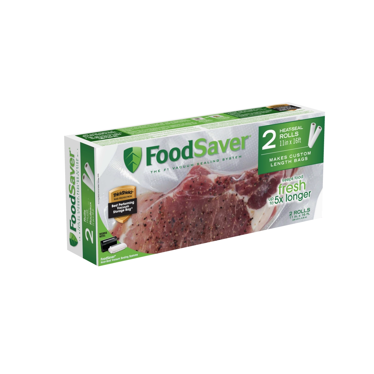 FoodSaver® 11"x16' HeatSeal Vacuum Sealer Roll, 2Pack FSFSBF0626033