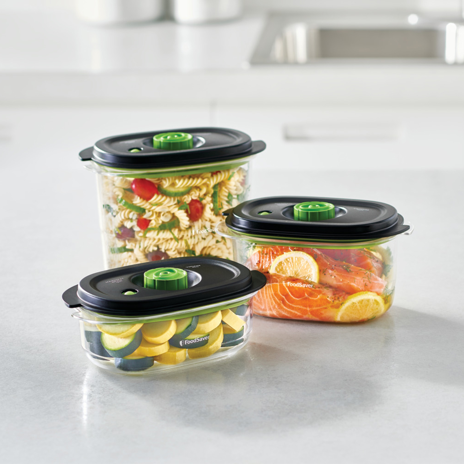 FoodSaver® Marinate and Preserve Containers SET - 3C/5C/8C