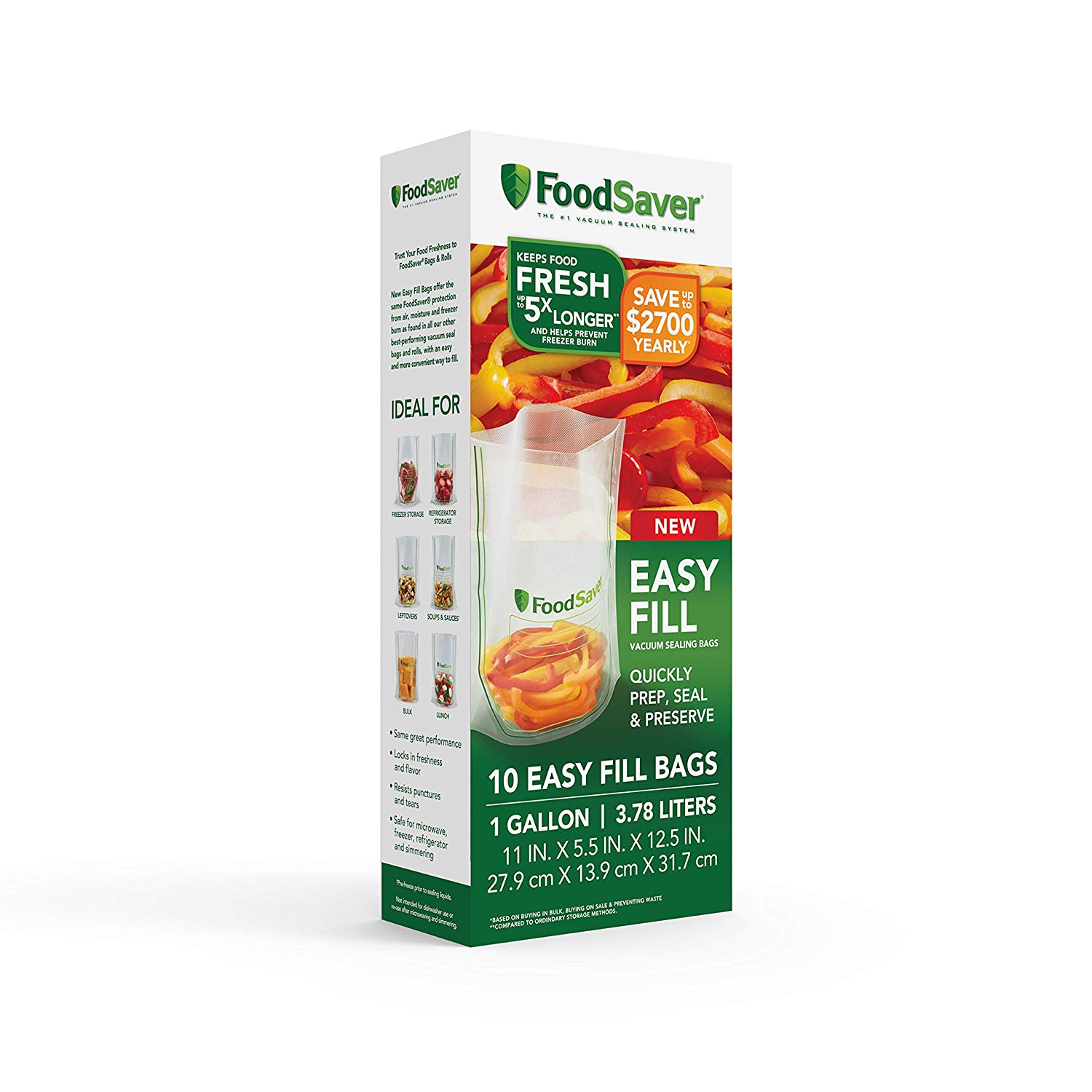 FoodSaver Easy Fill Gal. Vacuum Sealer Bags (10-Count) - Pryor Lumber