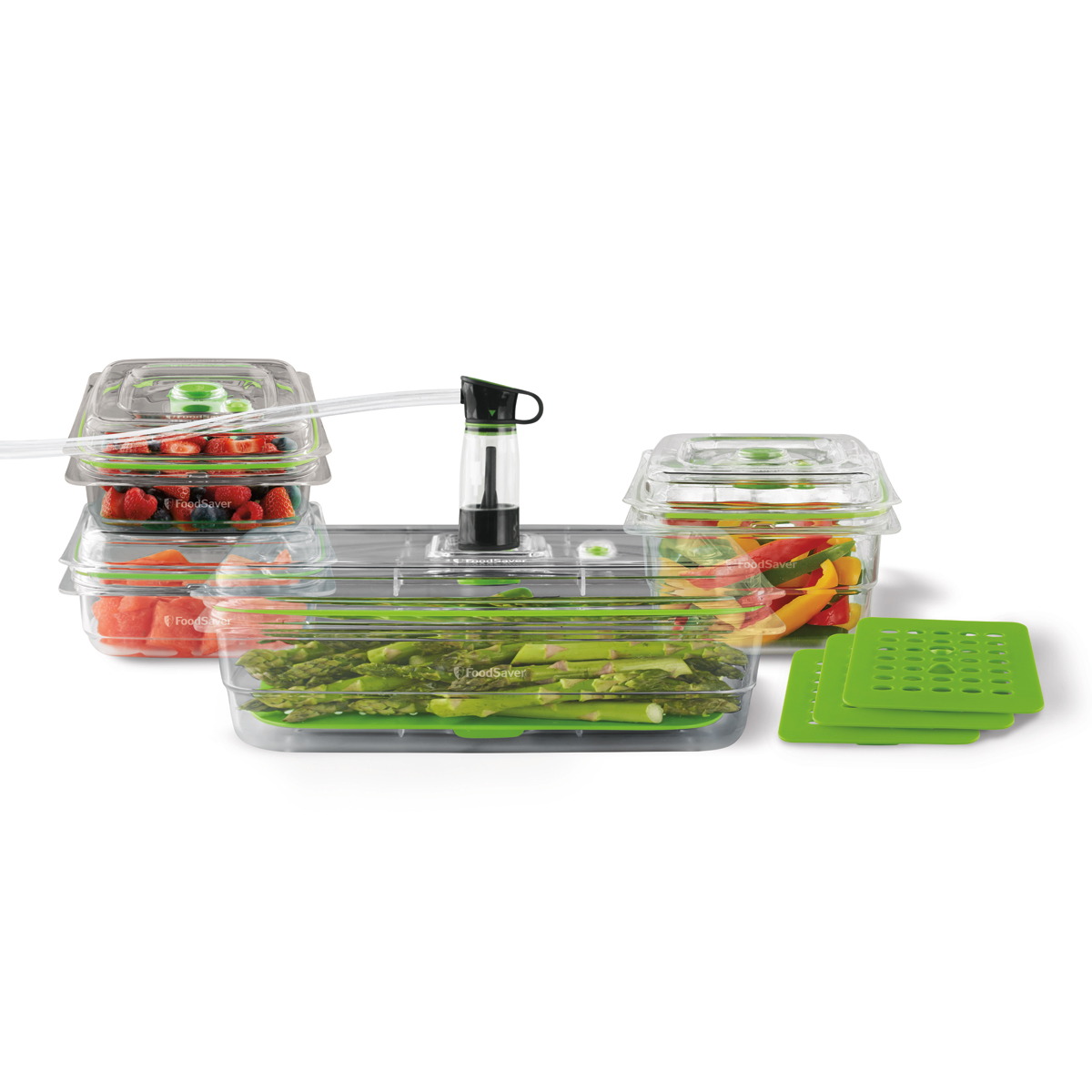 FoodSaver® Fresh Container, 4-Piece Bundle + 4 Trays FoodSaver® Fresh Container, 4-Piece Bundle + 4 Trays