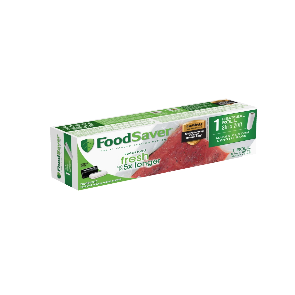 FoodSaver® 8"x20' Heat-Seal Vacuum Sealer Roll, Single FoodSaver® 8"x20' Heat-Seal Vacuum Sealer Roll, Single